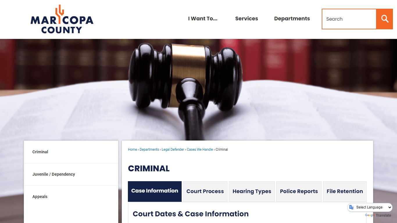 Criminal | Maricopa County, AZ